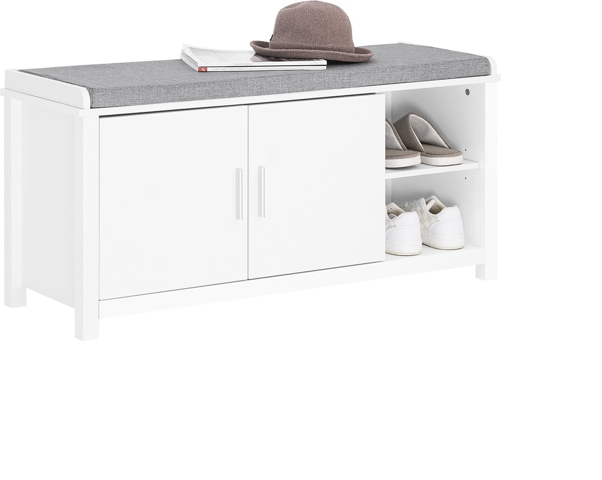 SoBuy Schoenenbank FSR168-W Wit