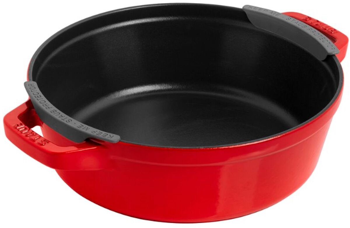 Staub - Gietijzeren Pannenset 3-delig - Stapelbaar - Kersenrood - Ø 24 cm