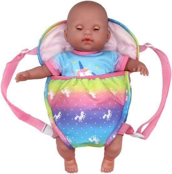 Allecto Plus - Rugzak Accessoires voor Poppen 35-45 cm Roze - Babydraagzak van Allecto Plus — afbeelding 4