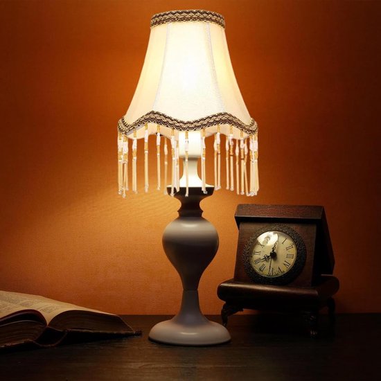 Europese vintage lamp schaduw met kwastjes Victoriaanse