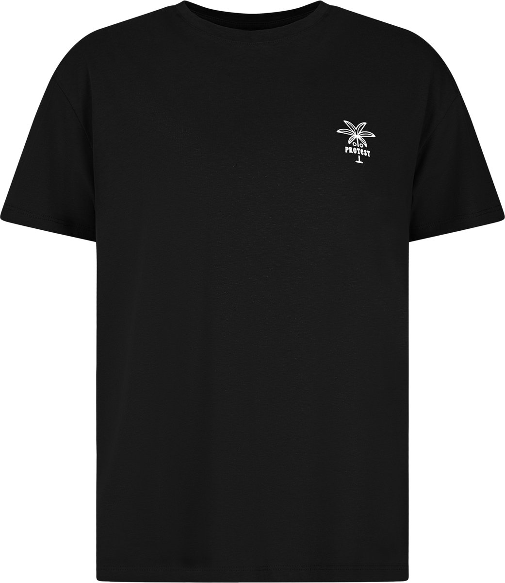 Protest Prtkathy T shirt Dames Korte mouwen Ronde hals Zwart