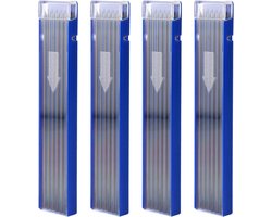 48Pcs 2mm Pencil Refills - Solid Carpenter Pencil Refills - Mechanische Potloodnavullingen voor Marker Scriber en Constructie Werkzaamheden - Loodgieterswerk en Glasbewerking