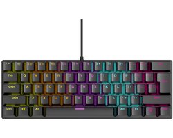 NAXSIR Mechanisch Gaming Toetsenbord 61 Toetsen – Compact RGB Toetsenbord met 12 Lichteffecten | Plug & Play