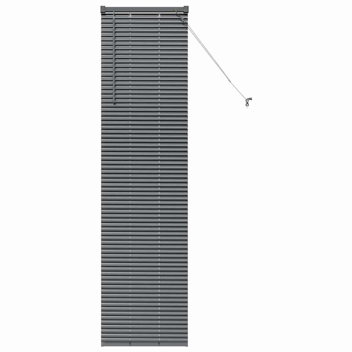 vidaXL - Venetiaanse - Jaloezieën - Donkergrijs - 175 - x - 40 - cm - Aluminium