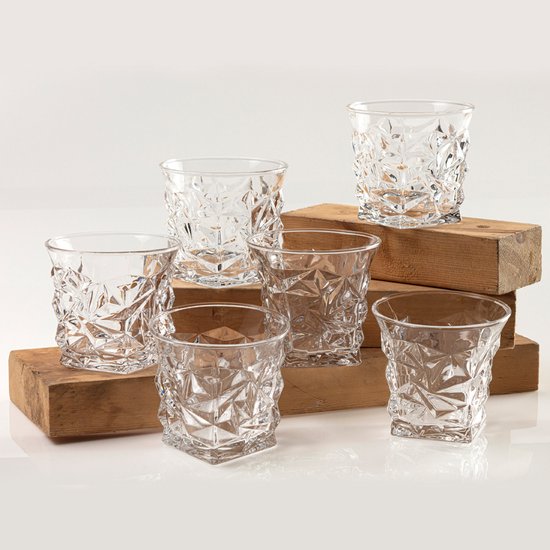 Kristallen whiskyglazen (set van 6)