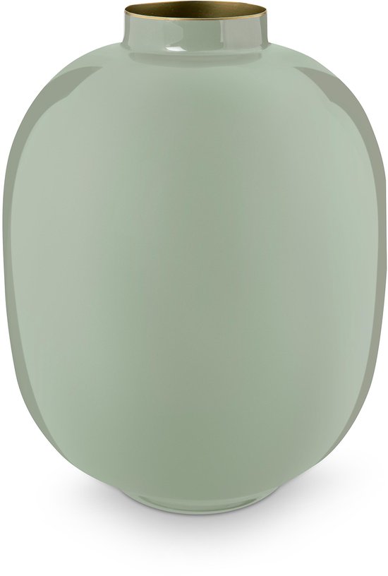 Pip Studio Vaas - Groen - Metaal - 32cm