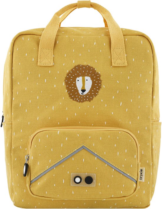 Trixie Rugzak - Mr. Lion - Schooltas Waterafstotend - Boekentas voor Kind - Voor Jongens en Meisjes - Ook geschikt als Gymtas - Geel - Leeuw