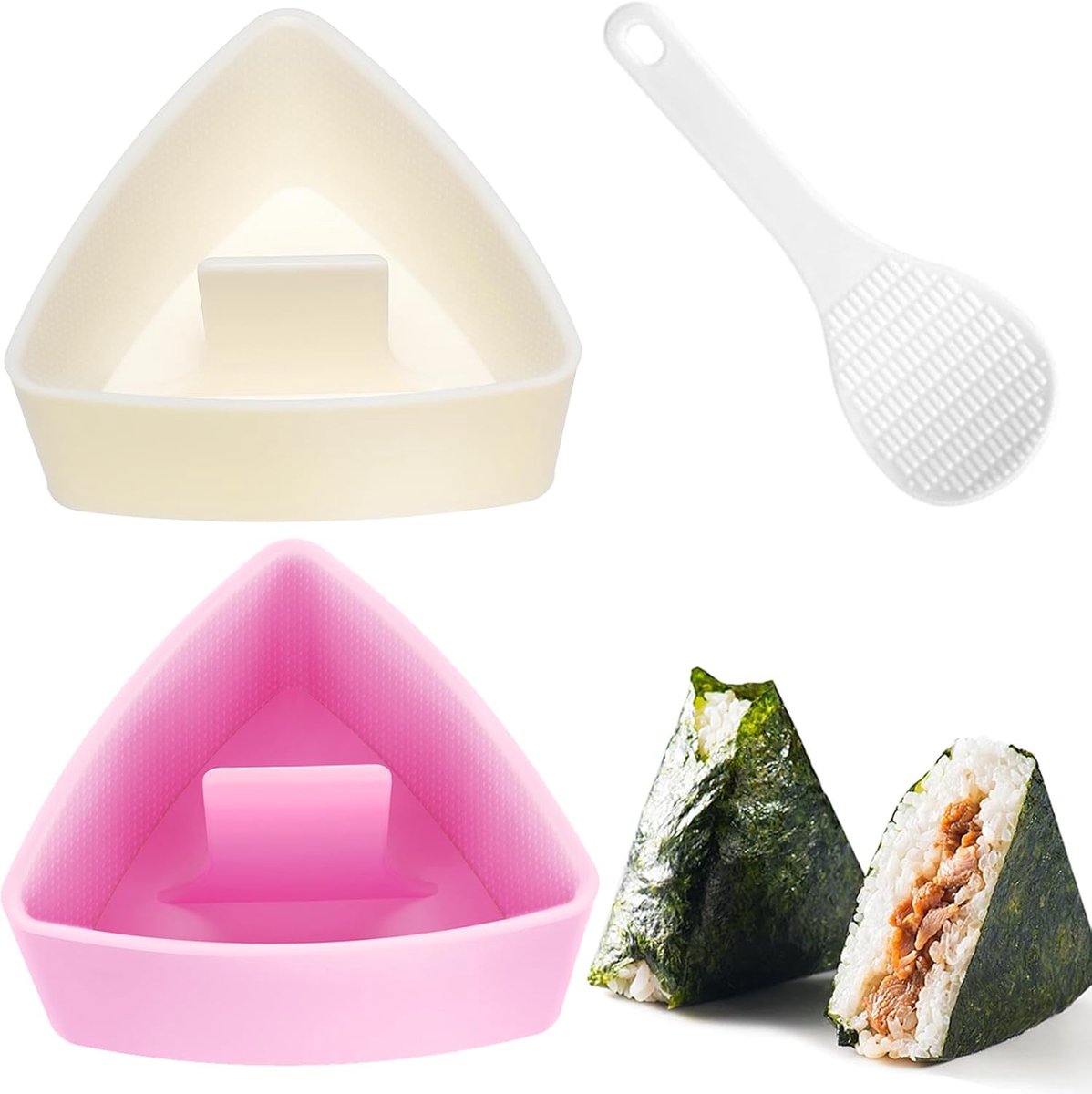 6-in-1 Onigiri Mold Non-stick 6 holte rijstbal schimmel driehoek