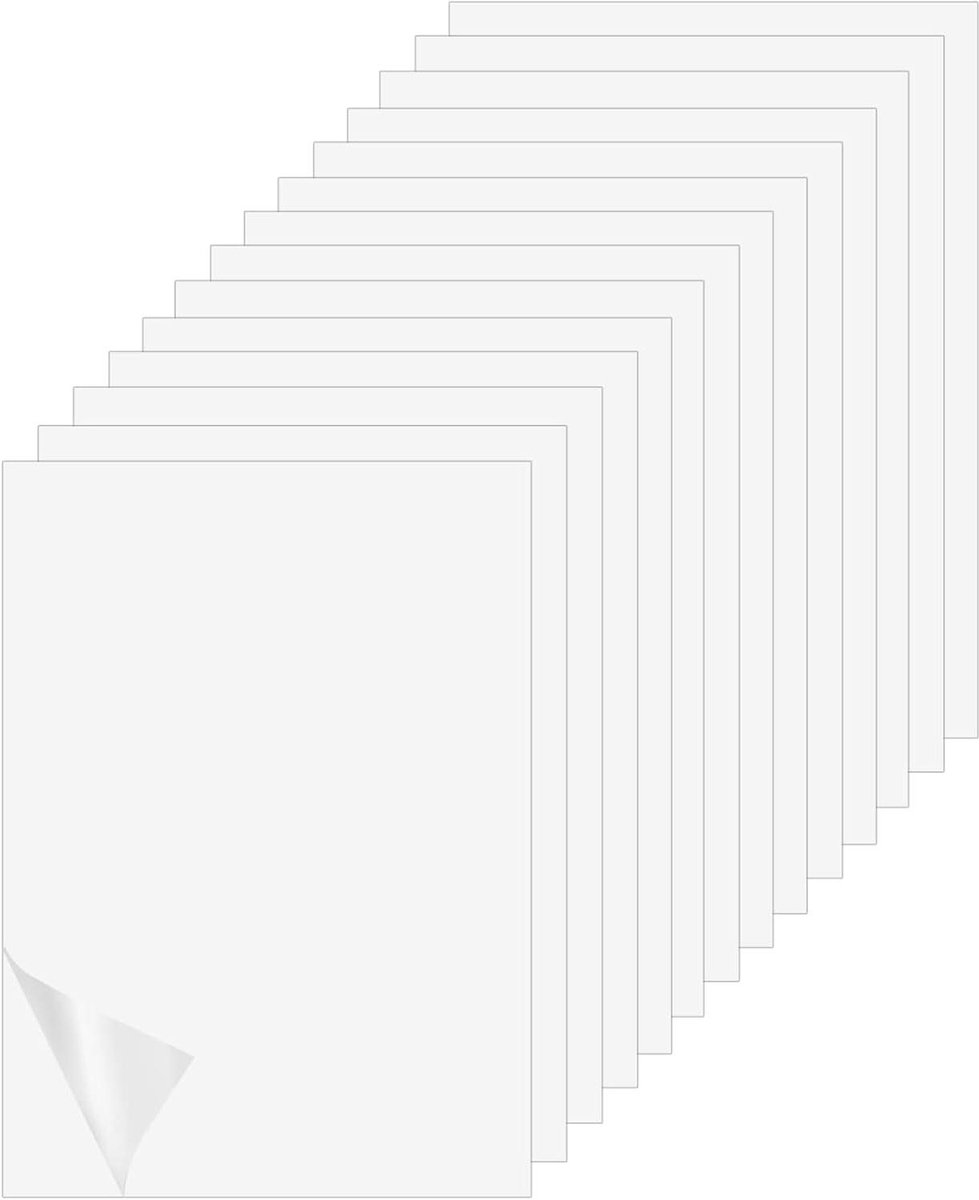 Allecto Premium - Afdrukbaar transparant stickerpapier A4 holografisch - 20 stuks - Voor laserprinters, foto's, plakboeken, posters - Doe-het-zelfprojecten - 30 x 21 x 0.5 cm