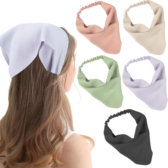 8 stuks fluwelen haarelastiekjes, rode kleur, elastische dikke