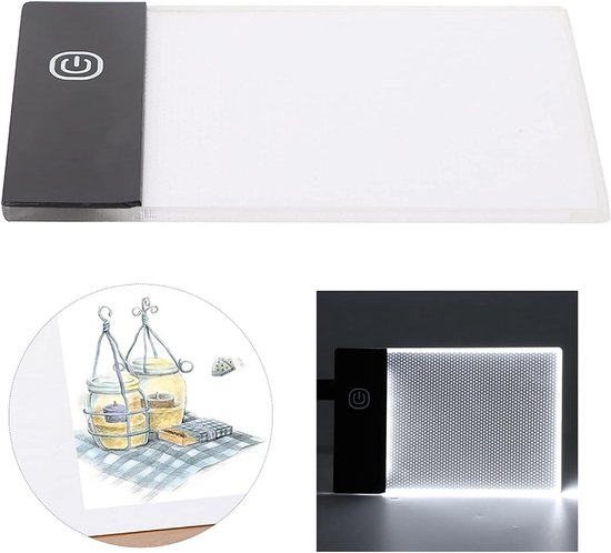 Ultradunne LED lichtplaat voor tekenen A4 met USB‑voeding