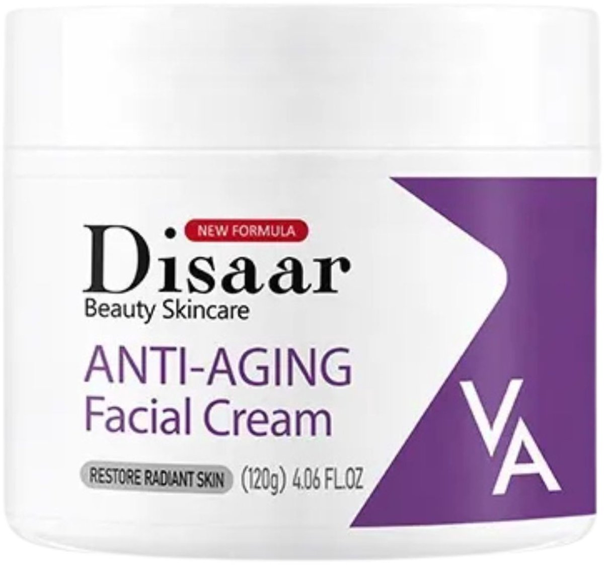 Disaar Anti-Aging Gezichtscrème met Retinol, Niacinamide, Hyaluronzuur – Verstevigend, Hydraterend, Porieverkleinend, Rimpelverminderend, Whitening Crème – 120g