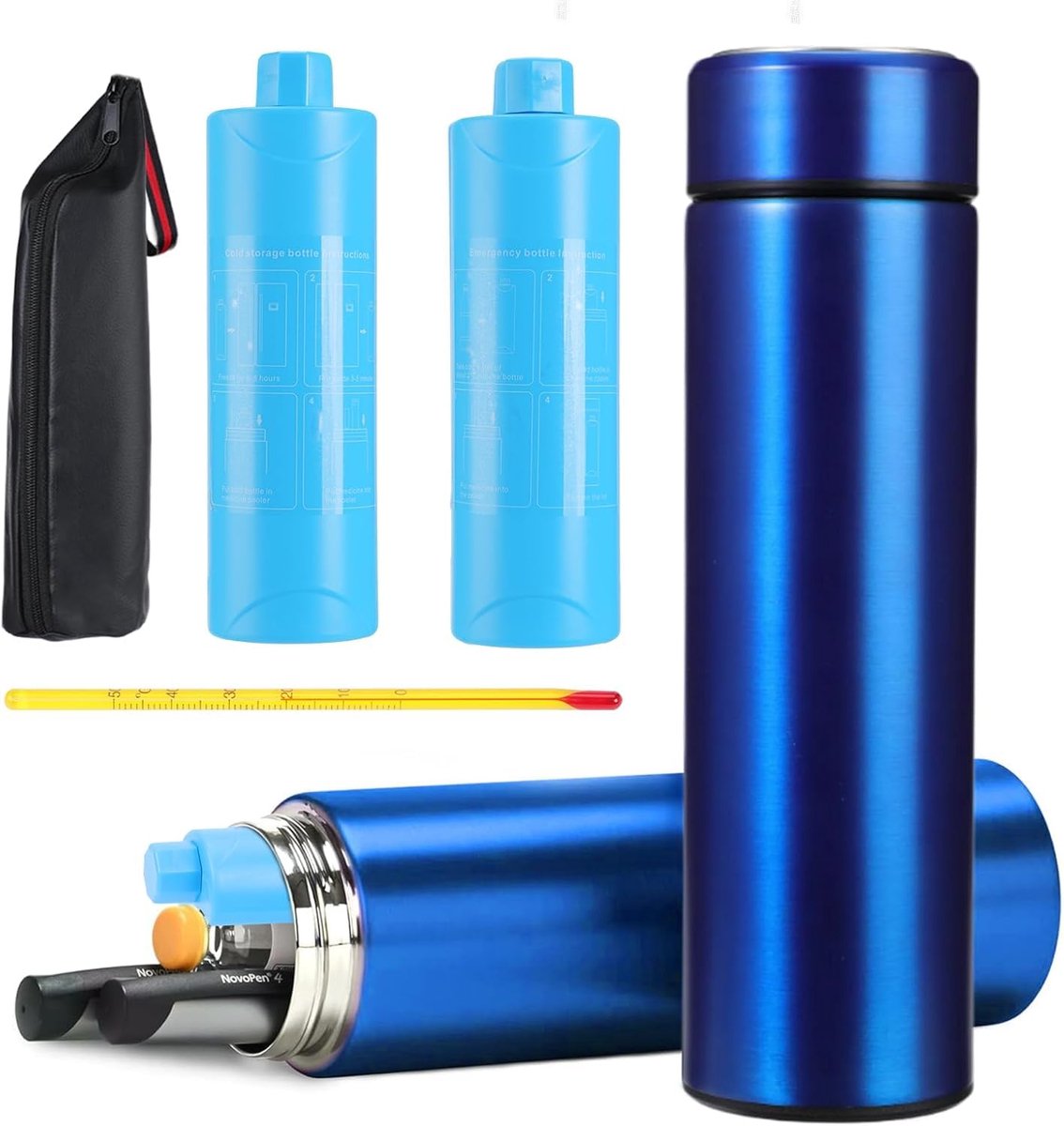 Insulinekoeler - Duurzaam en Lichtgewicht - 1 stuk - Roestvrij staal