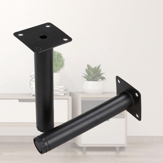 Meubelknop Moka Alu Vierkant 30X32Mm Mat Zwart - Haprox webshop