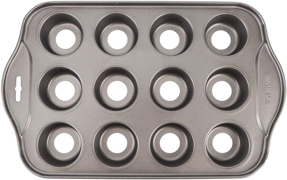 Koolstofstaal Mini Ronde Cheesecake Pan - Anti-aanbak Bakvorm - 12 Afneembare Bodems