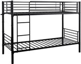 Bol.com Milton & Oldbrook Deelbaar Stapelbed 90 x 200 cm Florina Zwart aanbieding
