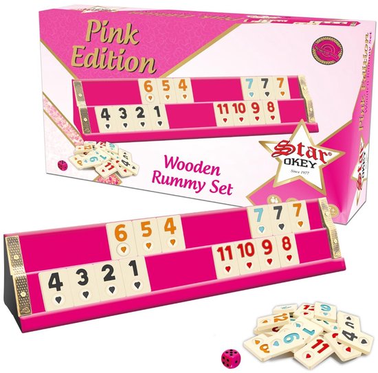 VD vatan since 1975 Juego compacto Rummy / VIP Ahsap Okey SETI con piedras de melamina Orta Boy