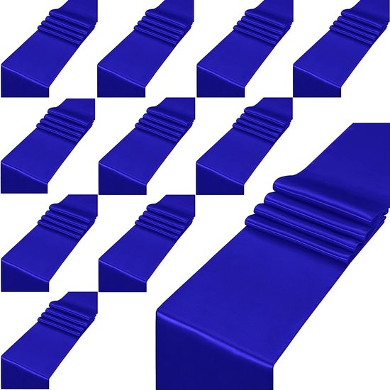 10 stuks 30,5 x 274,3 cm lange Charmeuse satijnen tafellopers helder glanzend satijn zijde en gladde stoffen lopers voor tafeldecoraties verjaardagsfeesten, babyshower banket bruiloft - olijfgroen
