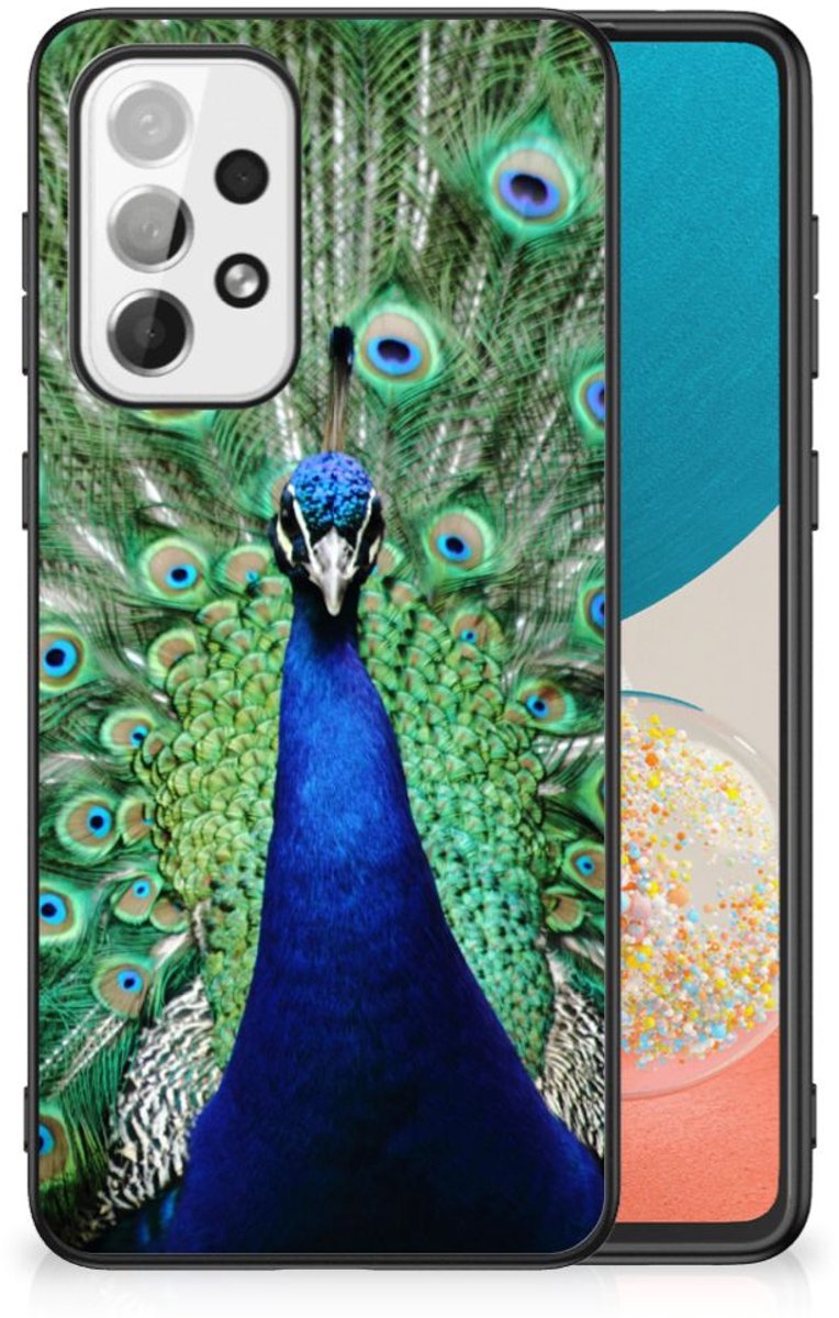 Samsung Galaxy A73 Dierenprint Telefoonhoesje Pauw
