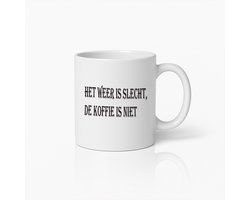 Grappige Koffiemok – ‘Het Weer is Slecht, De Koffie is Niet’ – Perfect Cadeau Voor Koffieliefhebbers