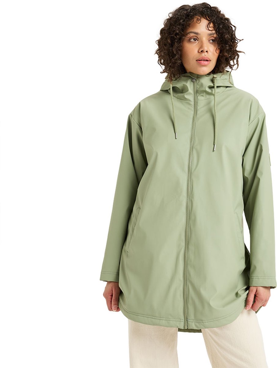 Roxy Rain Road Vest L Vrouw Groen