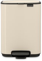 Brabantia Bo Poubelle à Pédale - 4 l - Beige Doux