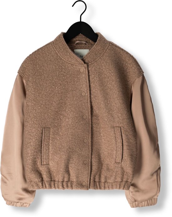 NUKUS Baltimore Jacket Satin Jassen Dames - Winterjas - Taupe - Maat S