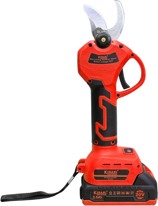 Kibani Accu Takkenschaar 20V - Met 2000 mAh accu - Inclusief opbergdoos - Bloemen- en Heggenschaar - Elektrisch - Tot 30 mm snoeien - Compacte snoeischaar van Kibani — afbeelding 2