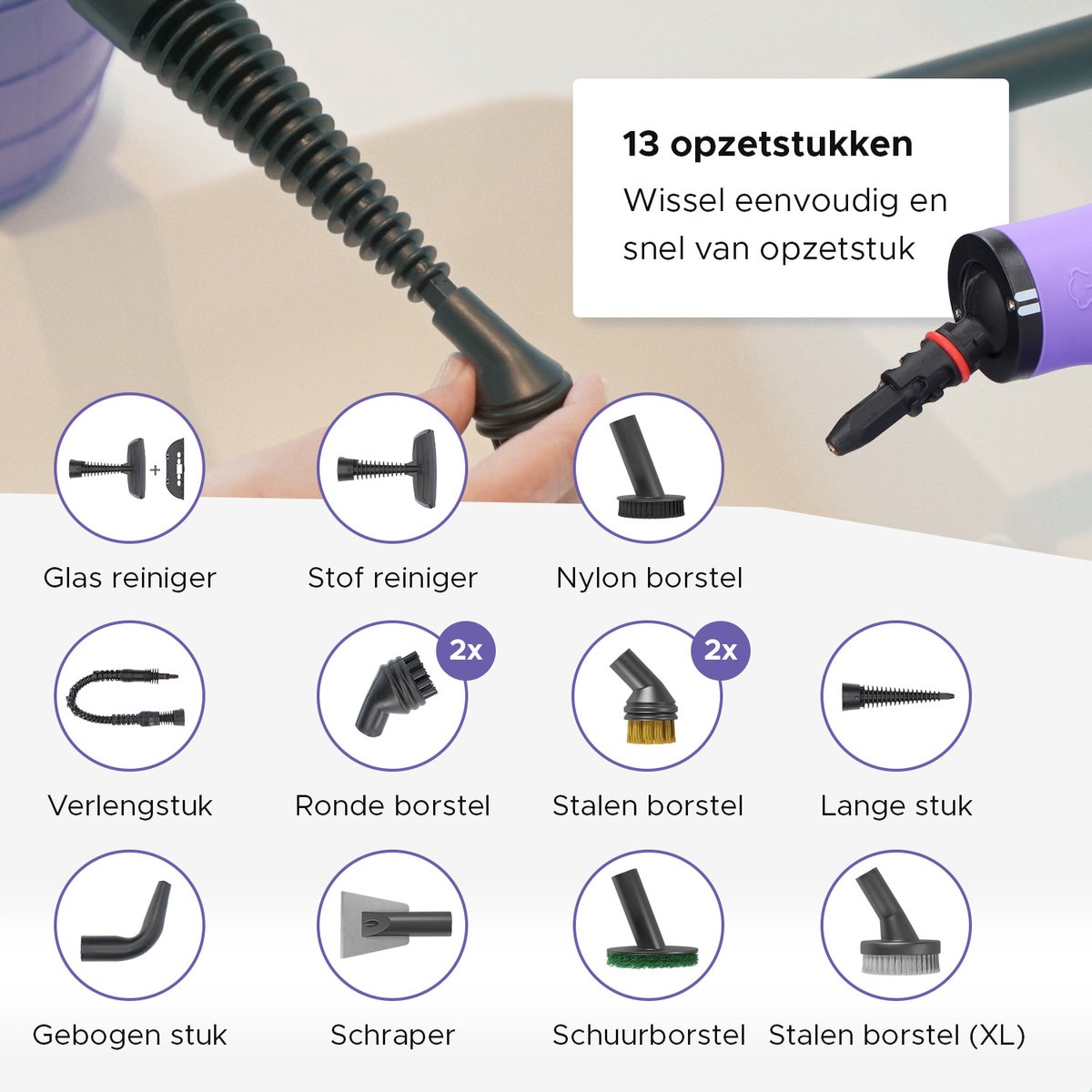 Motionflow 14-in-1 Stoomreiniger thumbnail 4