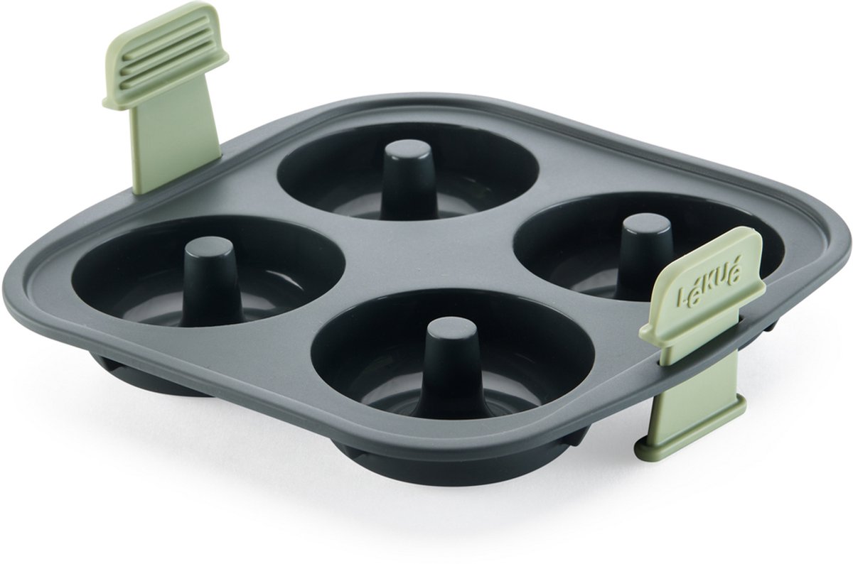 Lékué Airfryer Bakvorm 4 Donuts - Siliconen - Grey