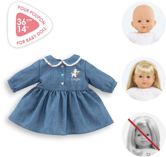 Robe Corolle en fêtes pour poupon 36 cm - La Grande Récré