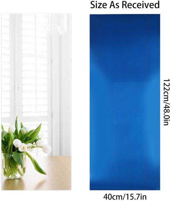 Miroir Mural En Acrylique Pleine Longueur 40 X 120 Cm En Plexiglas