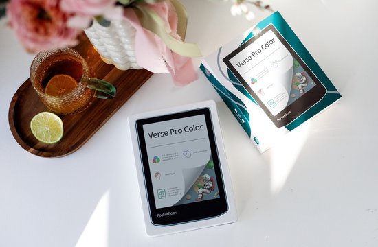 PocketBook Verse Pro Color e-reader Stormy Sea – 6 inch – 16 GB – waterdicht + Blauw hoesje – voordeelbundel — afbeelding 5