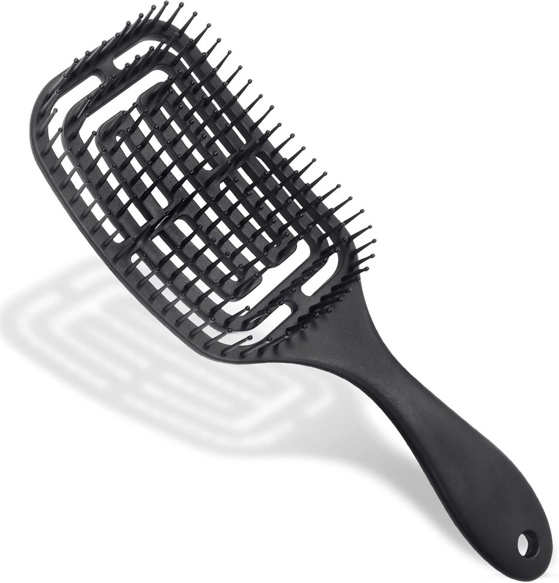 Haarborstel, ontwarrende haarborstel - Professionele gebogen geventileerde haarborstel voor nat en droog haar, massageborstel voor vrouwen, mannen en kinderen