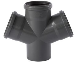 HTsafeDA Dubbele Afvoerbuis 110mm 67°, Afvoersysteem