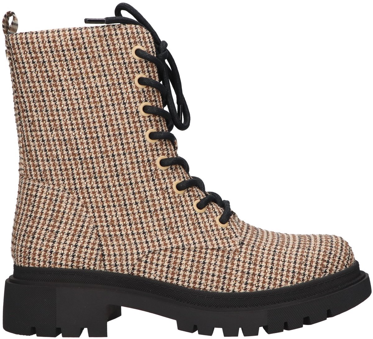 La Strada Bootie Beige Textiel - Damesschoenen - Maat - 40