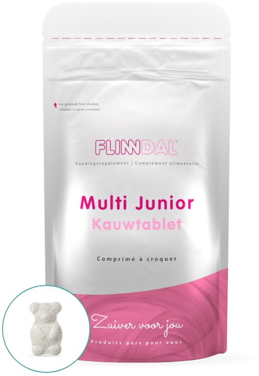 Goedkoopste Flinndal Multi Junior Kauwtablet - Multivitamine voor Kinderen - Met Fruitsmaak - 30 Tabletten