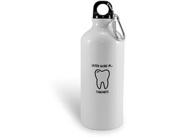 Hacebo® - Later word ik tandarts waterfles - baby's - Tandartsassistent - Tandartsen - dentist - arts - specialist in tandheelkunde - tandartsassistente - mondhygiënist - tandartspraktijk - cadeau voor een baby - water fles - 400ML
