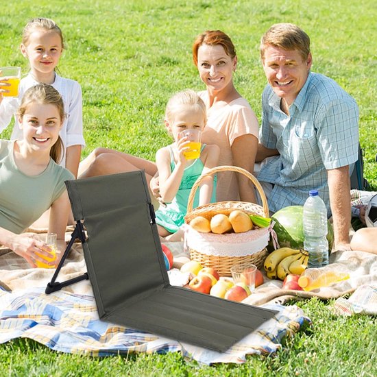 1 stuk - Vouwstoel - Opvouwbare strandstoel - Draagbare opvouwbare stoel - aluminium frame - met 600D Oxford-stof - voor ontspannen op reis, tuin, terras aan het zwembad - binnen- en buitenstoel - met draagtas - 68*39*40 cm - groen — afbeelding 4