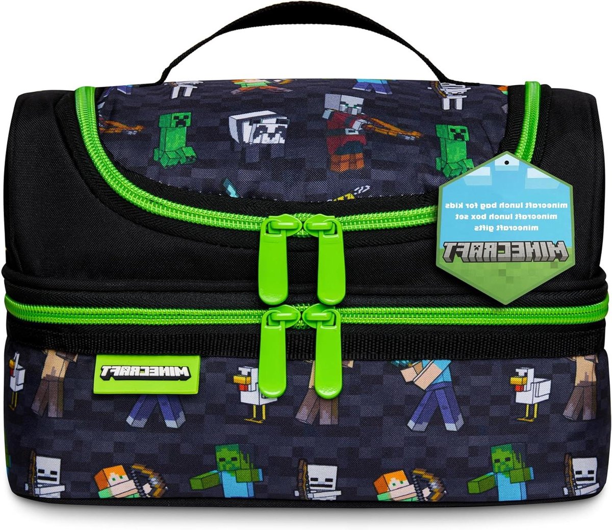 Koeltas voor kleine kinderen - Thermische lunchbox voor kinderen - Originele schooldag voor jongens en meisjes - Gamer-cadeau-ideeën - Geïsoleerde lunchbox met drinkfles of broodtrommel 2