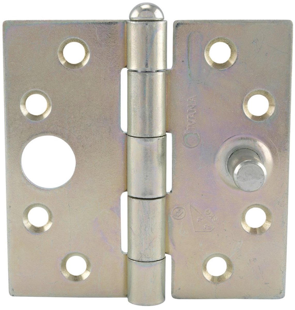 Ivana Klepscharnier 76x76mm Gegalvaniseerd Rechte Hoek