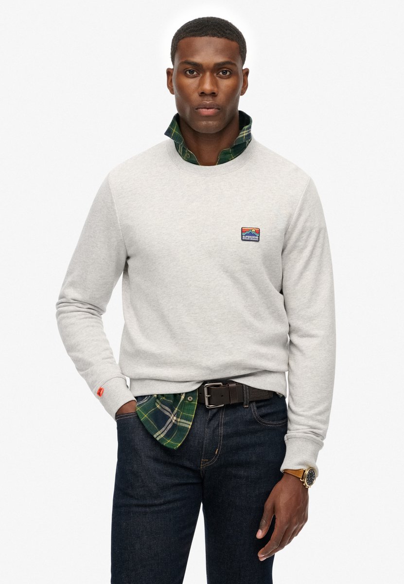 Superdry Great Outdoors geborduurd sweatshirt Heren Truien Grijs