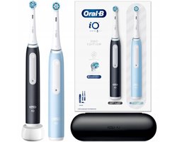 Oral-B iO Series 3 Duo - Elektrische Tandenborstels - Zwart & Blauw - Reisetui