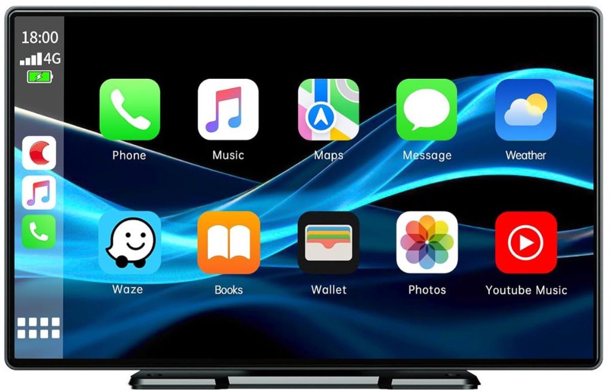 Autoradio met Klapscherm - Apple Carplay Scherm - Bluetooth Radio