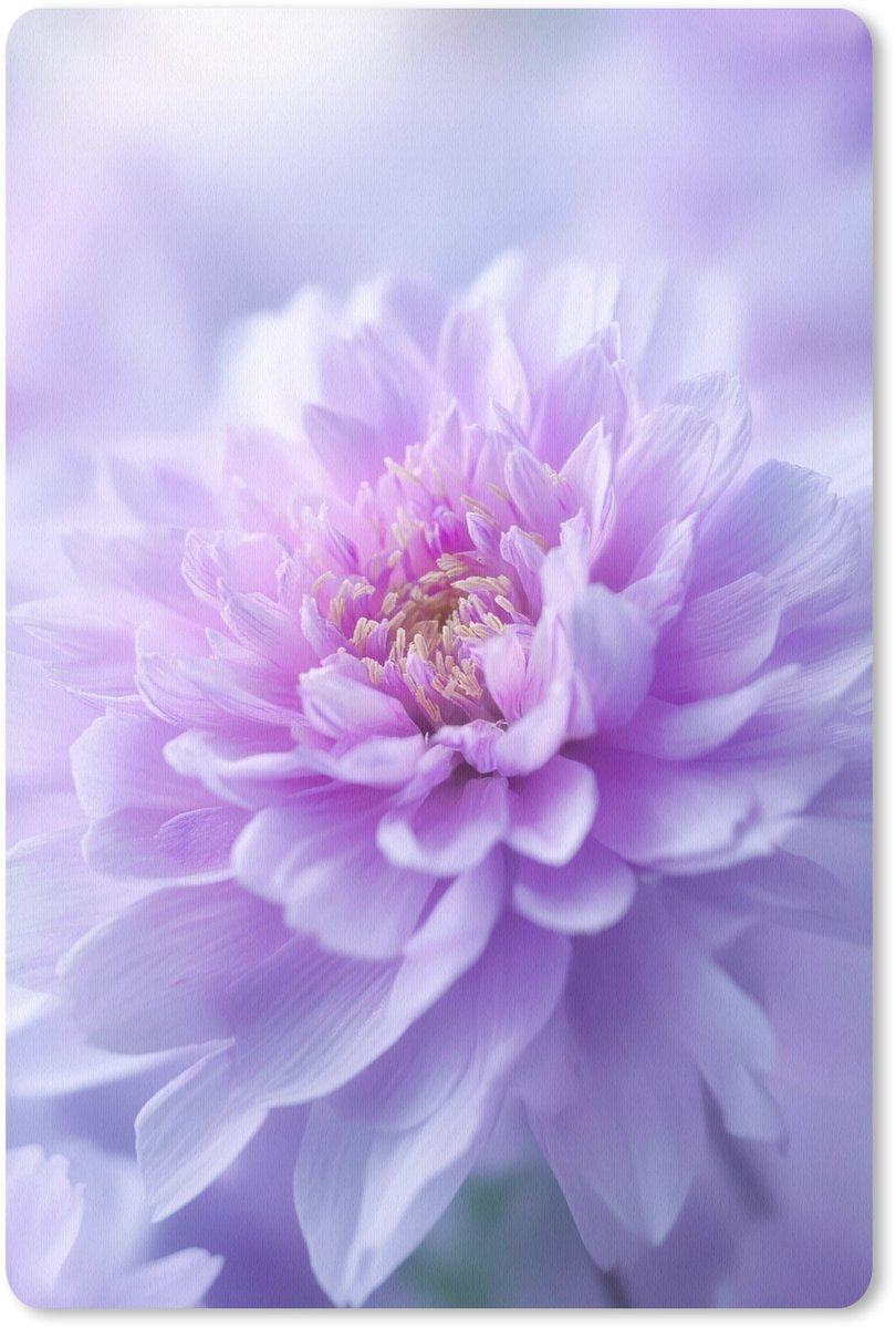 Muismat 18x27 cm - Mousepad Paars - Dahlia - Dromerig - Muismatten