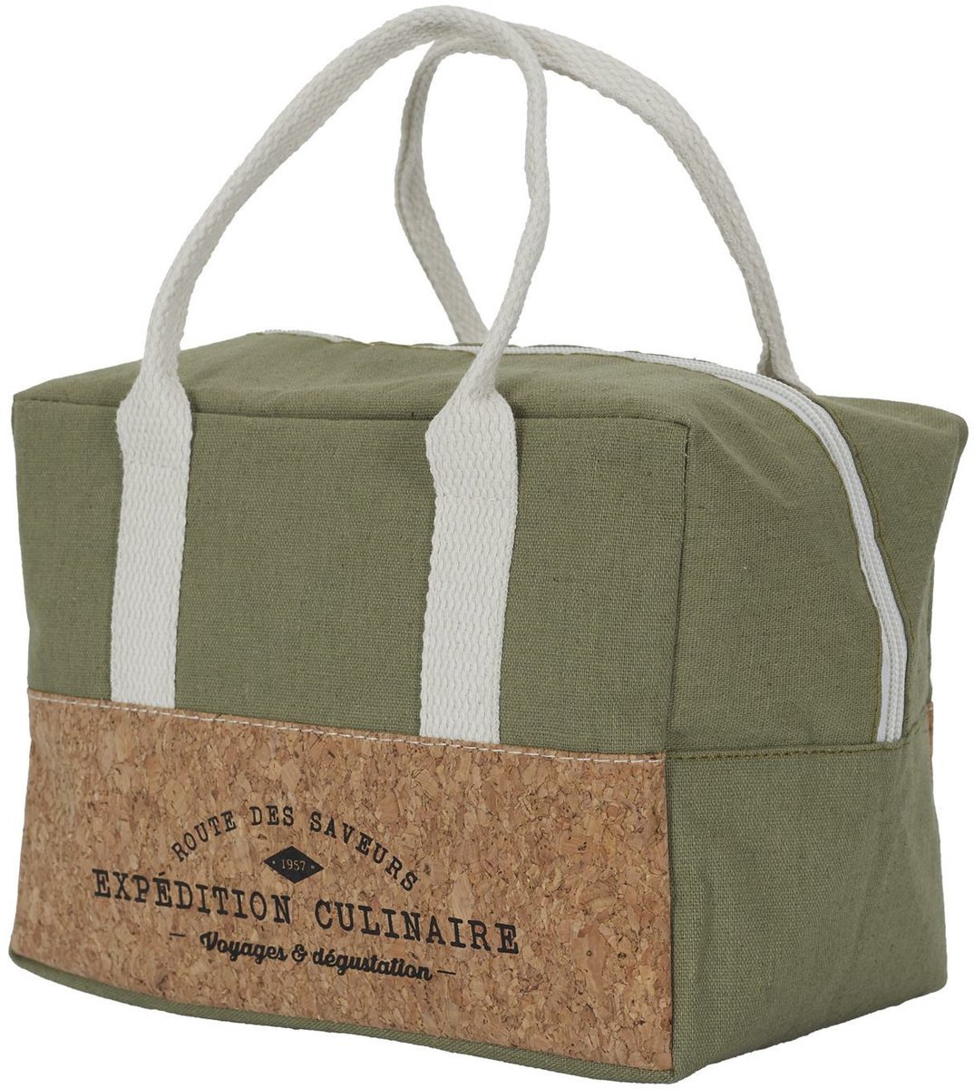 Cook Concept Koeltas Miami - voor lunch en drankjes - 3 liter inhoud - 22 x 14 x 16 cm - Draagband - groen