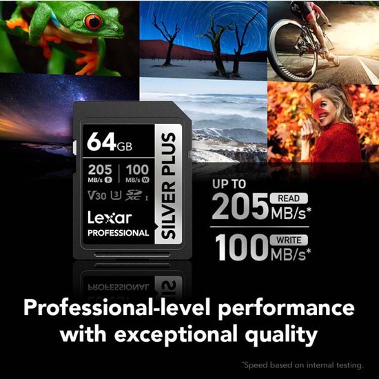 Lexar Professional SDXC Silver Plus 64GB 100MB/s