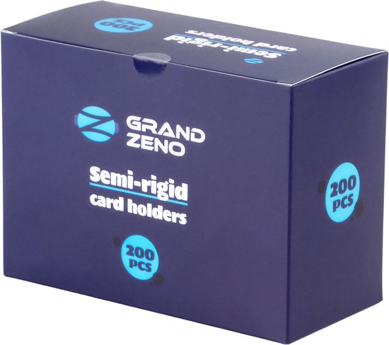 Foto: 200 stuks semi rigid card holders voor trading card games geschikt voor pok mon lorcana one piece dragonball