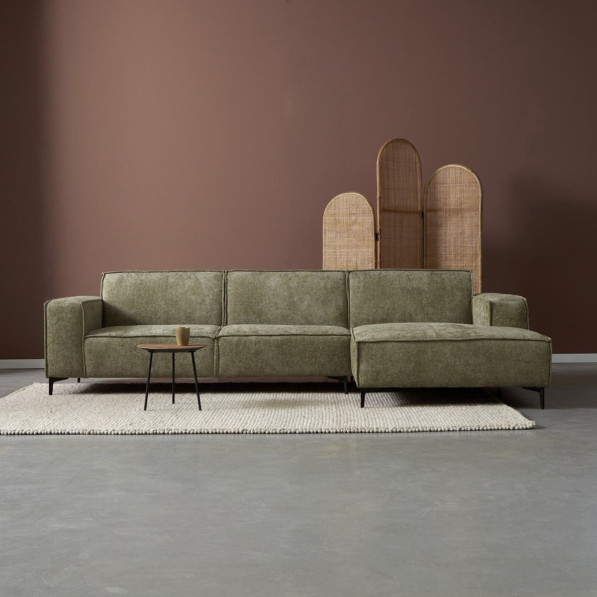 PEPP interiors Hoekbank RIVER met chaise longue rechts - Majestic 607