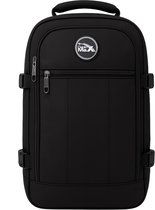 xlodea voor Ryanair cabinetassen 40 x 20 x 25 cm, handbagage voor onder de stoel, handbagagetas, reisrugzak, cabinegrootte voor Ryanair-rugzak met oplaadpoort, trolleyhoes, anti-diefstalzak, Zwart